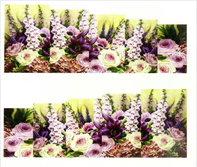 Produktbild von Wasserbasierte Nagelsticker Bogen 6,5 x 5,5 cm für 10 Finger Nr. a053