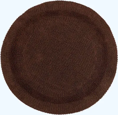 Immagine prodotto di HOMESCAPES Stuoia rotonda marrone 80 cm in 100% cotone