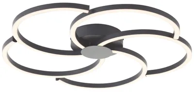 Produktbild von Brilliant Fico LED Deckenleuchte 52cm 32W Warmweiß Schwarz G80661/06