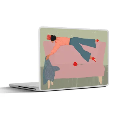 Produktbild von MuchoWow® Laptop Aufkleber Sticker Cover Vintage - Frauen - Design 40x30 cm - Laptop Dekoration - Selbstklebend