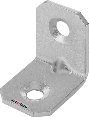 Produktbild von KOTARBAU Winkelverbinder 20 x 20 x 16 mm Sicke Stahl Bauwinkel Montagelöcher Möbelwinkel Verzinkt Schwerlast Holzverbinder Montagewinkel Stuhlwinkel
