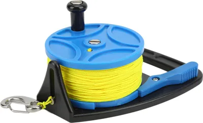 Obrázek produktu pro Potápěčské navijáky Kotvící lano naviják Prstový naviják Víceúčelový s klipem 83 m lana pro jeskynní potápění ExileBlue Wheel