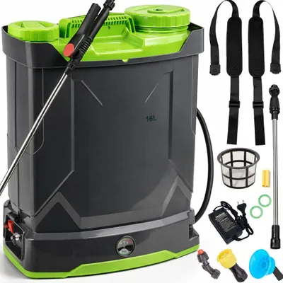 Immagine prodotto di Irroratore Da Giardino A Batteria Elettrico A Zaino 16 L 3 Ugelli Filtro