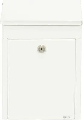 Produktbild von MEFA Briefkasten Stahl pulverbeschichtet BxHxT 220/322/95 Trend 1, weiss RAL 9016