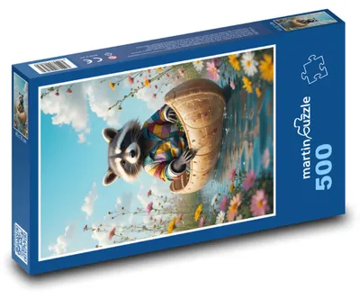 Obrázok produktu pre Puzzle 500 Mýval v Pestrofarebnej Loďke - martinpuzzle