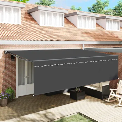 Obrázek produktu pro Maison Exclusive – výsuvná markýza, antracitová, 500 x 300 cm