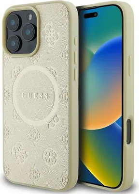 Produktbild von Guess, Schutzhülle für iPhone 16 Pro resistent MagSafe, Gold