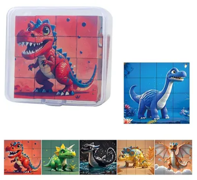 Produktbild von Magnetwuerfel Zauberwuerfel-Set 16 Wuerfel Puzzle mit 6 Modellen in 1 Puzzles Lernspielzeug Wuerfel fuer Kinder, Gruen