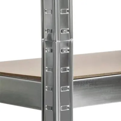 Produktbild von Schwerlastregal Schulte verzinkt 180x50x50 cm Stecksystem 4 Holzböden Tragkraft 600 kg