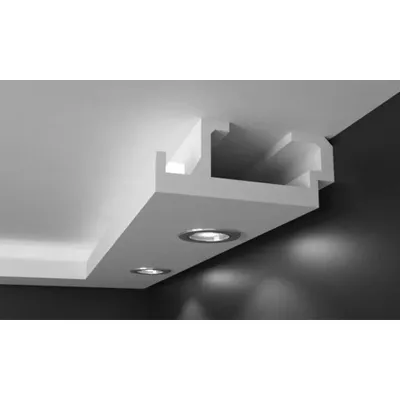 Produktbild von PROVISTON | Lichtleiste | Indirekte Beleuchtung | Zierleiste | 195 x 80 x 1150 mm | XPS | Weiß | Hochwertig | Stuckleiste | Modern | Robust | Langlebig | Stoßfest | 1.15 Meter