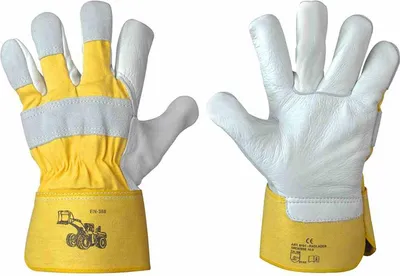 Produktbild von FELDTMANN Handschuh RADLADER Gr10, natur, Rindvolleder