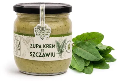 Zdjęcie produktu dla Zupa krem ze szczawiu 410 ml – Schronisko Bukowina