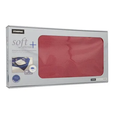 Produktbild von Papstar Mitteldecken, stoffähnlich, Vlies "soft selection plus" 80 cm x 80 cm bordeaux, 5 x 20 Stück