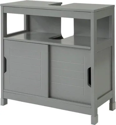Immagine prodotto di Mobile da bagno - 60 x 30 x 61 cm - Cassetti - Ante scorrevoli