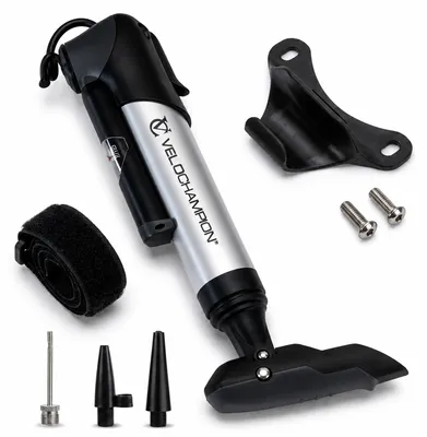 Produktbild von Fahrradpumpe – Mini – Manometer – für Ventile: Presta, Schrader und Dunlop – 120 PSI