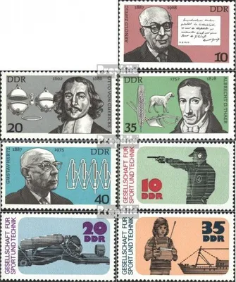 Produktbild von Briefmarken DDR 1977 Mi 2199-2202,2220-2222 (kompl.Ausg.) gestempelt Bedeutende Persönlichkeiten (IV)