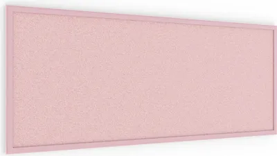 Immagine prodotto di Bacheca in sughero rosa 100x40 cm cornice in legno ROSA