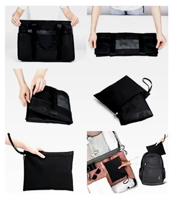 Produktbild von KALIDI Mesh Strandtasche XXL für die Familie, große Badetasche mit Reißverschluss für Damen, Einkaufstasche für Reisen, Einkaufen und den Alltag