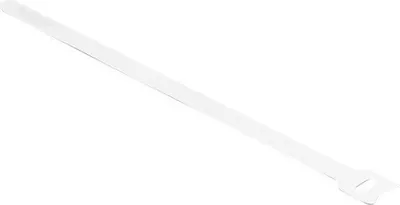 Produktbild von DELOCK Klett-Kabelbinder L 250 x B 12 mm weiß 10 Stück