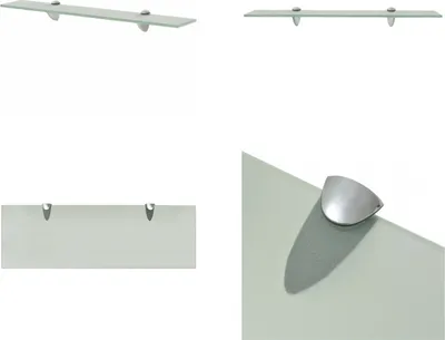Obrázek produktu pro vidaXL Plovoucí police skleněná 60x20 cm 8 mm - Plovoucí police - Nástěnná police - Nástěnné police