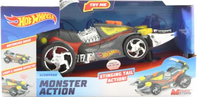 Produktbild von Hot Wheels Monsters Action Scorpedo-Auto na baterie