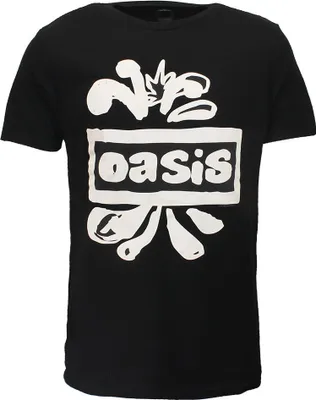 Obrázek produktu pro Oficiální tričko kapely Oasis s logem Splatter – XL