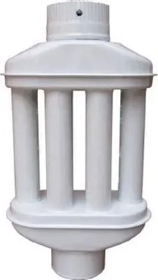 Obrázek produktu pro Žemini, Teplovzdušný výměník, délka - 0,55 m, průměr 120 mm, barva - bílá