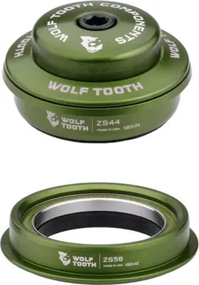 Obrázek produktu pro Wolf Tooth Premium Tapered Steuersatz, 1 1/8"-1,5", ZS44/28.6 | ZS56/40, olivová barva