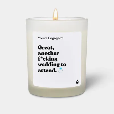 Produktbild von ChattyCandles Duftkerze Woody Great, another f*cking wedding to attend