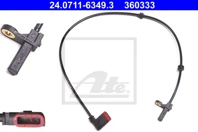 Produktbild von ATE ABS-Sensor 24.0711-6349.3 passend für MERCEDES-BENZ S-Klasse Coupe (C216)
