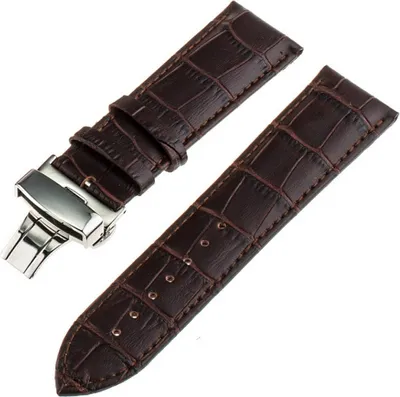 Produktbild von Strap-it Samsung Galaxy Watch 5 - 40mm Luxus-Lederarmband (DunkelBraun)