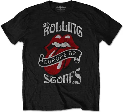Obrázek produktu pro The Rolling Stones Europe '82 Tour Black L Tričko