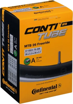 Produktbild von Continental Freeride 40 Mm Fahrradschlauch Schwarz 26´´ / 2.30-2.70 Schwarz 26´´
