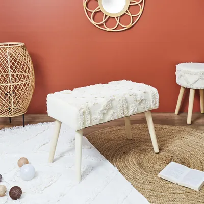 Image de Banc - HOME DECO FACTORY - Mirage - Pratique - Léger - Blanc