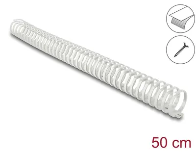 Produktbild von DeLOCK Kabelkanal Flexibel selbstklebend schraubbar 45 x 46 mm - Länge 50 cm grau, Kabelkanal, Universal, Kunststoff, Grau