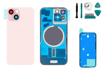 Produktbild von iPhone 15 Backcover Rosé - Set