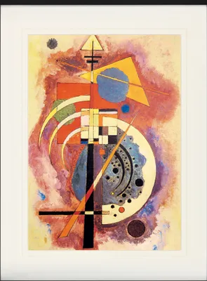 Produktbild von Wassily Kandinsky Gerahmtes Bild Mit Edlem Passepartout | Wand-Bilder | Im Bilderrahmen - Hommage An Grohmann, 1926 (80 x 60 cm)