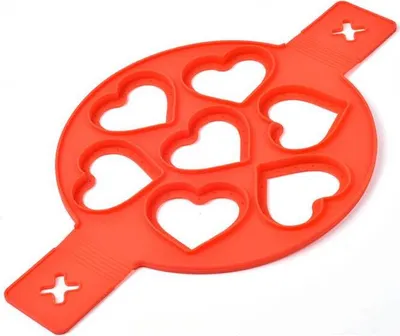 Obrázok produktu pre Silikónová forma na lievance a volské oká srdca 22,5 cm - Cakesicq