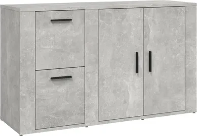 Obrázek produktu pro vidaXL Příborník betonový šedý 100x33x59,5 cm odvozený výrobek ze dřeva