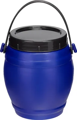 Immagine prodotto di Garronda Contenitore in plastica per fusti da 1,5 litri con coperchio a collo largo GD-0086 senza BPA, blu