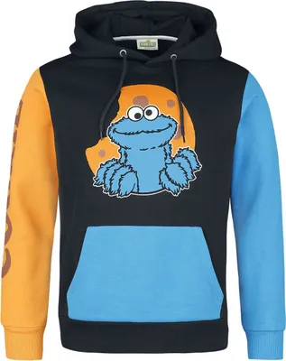 Produktbild von Sesame Street Kapuzenpullover Herren Cookie Monster multicolor M