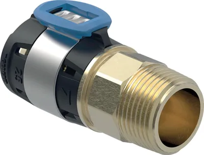 Obrázok produktu pre Geberit GE FlowFit, prechod AG, SiBr, d 20 mm x R 1, 1 ks.