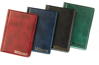 Produktbild von MC. Sammler Münzalbum Taschenalbum Sammelalbum für 96 Stück 2 Euro Münzen Aufbewahrung (Blau) Münzenalbum