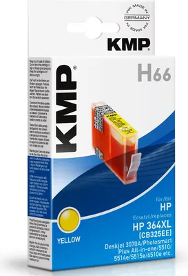 Produktbild von KMP H66 Gelb (364XLY) Tinte Nachbau