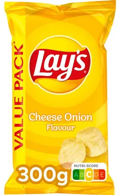 Obrázek produktu pro Lay's XXL Chips Cheese & Onion 300g – křupavé bramborové lupínky se sýrem a cibulí