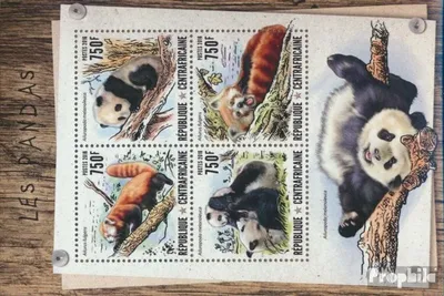 Produktbild von Briefmarken Zentralafrikanische Republik 2016 Mi 6570-6573 Kleinbogen (kompl. Ausgabe) postfrisch Pandas