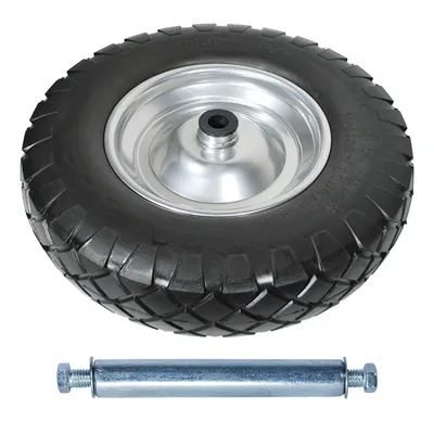 Produktbild von Schubkarrenrad Reifen VG 4.80/4.00-8 Ersatzrad pannensicher ''L'' 1x mit Achse