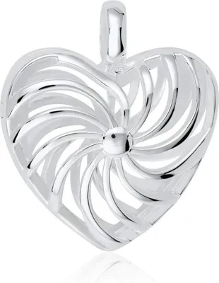 Produktbild von Herzanhänger in Strahlendesign 925er Silber SP0939
