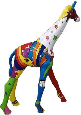 Produktbild von Designer Figuren Moderne Dekorationen Garten Giraffe Statue Skulptur Skulpturen