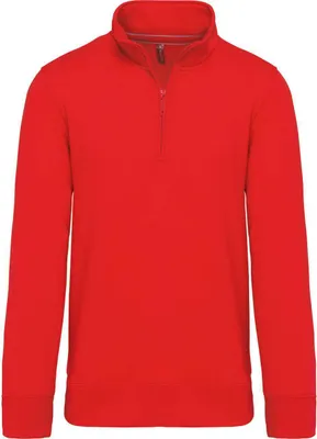 Produktbild von Kariban Herren Sweatshirt Pullover Sweat Pulli Langarmshirt Hoodie, Größe:L, Farbe:Rot